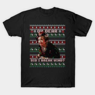 Christmas Vacation - Aunt Bethany Did I Just Break Wind funny ugly sweater T-Shirt